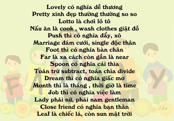 TOP 55+ bài thơ tiếng Anh cho trẻ, cho bé hay, dễ đọc, dễ nhớ - Giadinhphapluat.vn