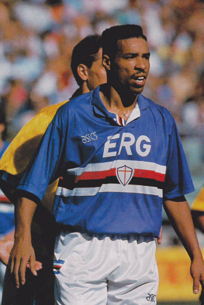 Football Photo>DES WALKER Sampdoria 1992-93 | eBay